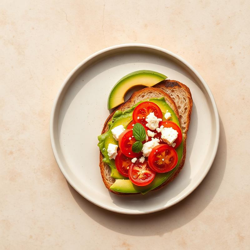 Tostada de aguacate