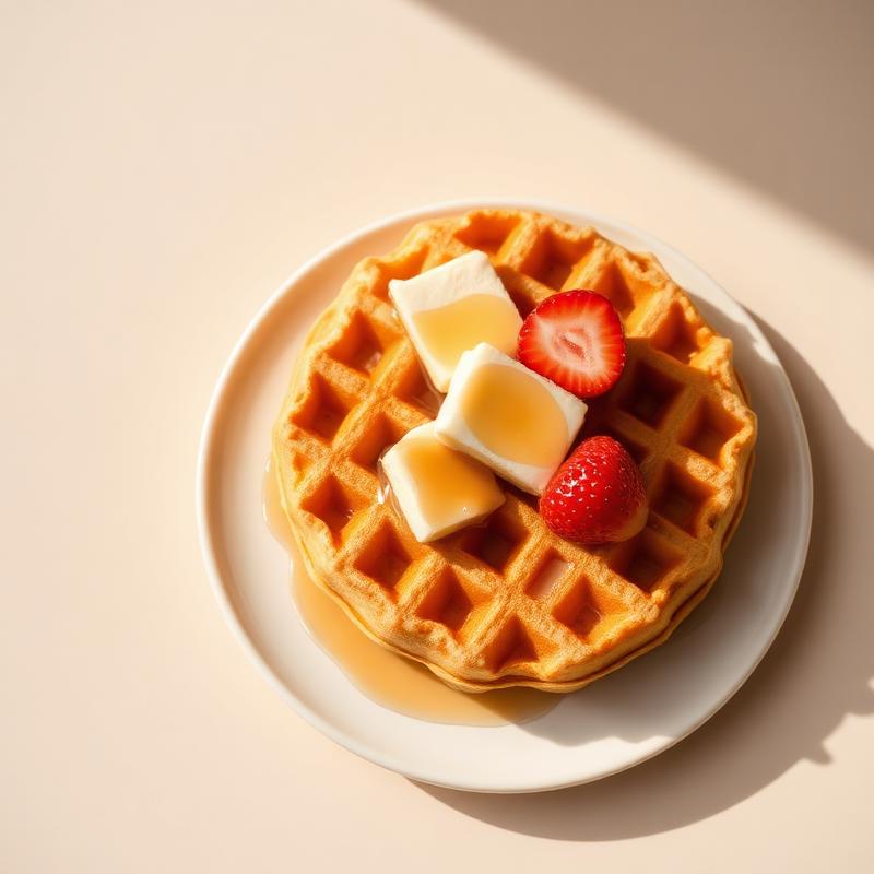 Waffle dorado
